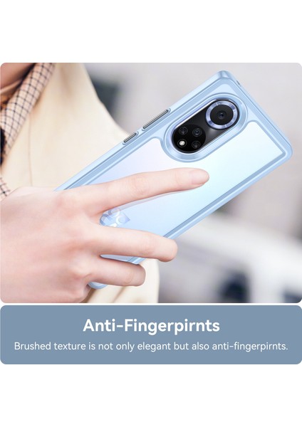 Huawei Nova 9 Pro/honor 50 Pro Için Şeffaf Arka Kılıf Hibrit Akrilik+Tpu Darbeye Dayanıklı Cep Telefonu Koruyucu Bağımsız Düğmelerle-Bebek Mavisi (Yurt Dışından) indirimleri