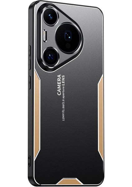 Huawei Pura 70 Kılıf Alüminyum Alaşım + Pc + Tpu Düşmeye Karşı Telefon Kılıfı - Altın (Yurt Dışından)
