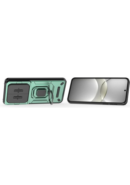 Huawei Mate 70 Kılıf Pc+Tpu Kickstand Telefon Koruyucu Lens Kapağı Ile-Yeşil (Yurt Dışından) modelleri