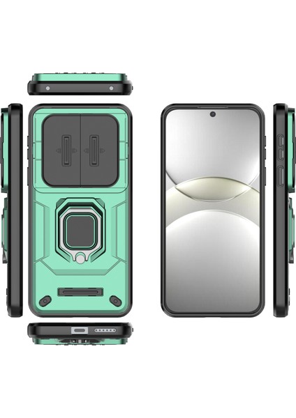 Huawei Mate 70 Kılıf Pc+Tpu Kickstand Telefon Koruyucu Lens Kapağı Ile-Yeşil (Yurt Dışından) fırsatları
