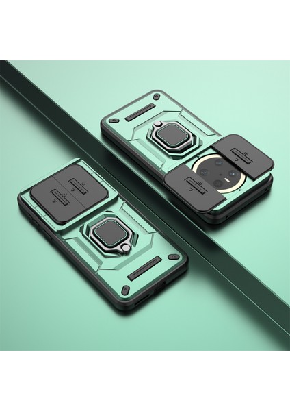 Huawei Mate 70 Kılıf Pc+Tpu Kickstand Telefon Koruyucu Lens Kapağı Ile-Yeşil (Yurt Dışından) indirimleri