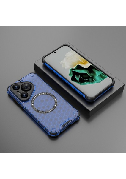 Huawei Pura 70 Manyetik Kılıf Tpu+Pc Petek Köşe Koruma Telefon Kılıfı-Mavi (Yurt Dışından) indirimleri