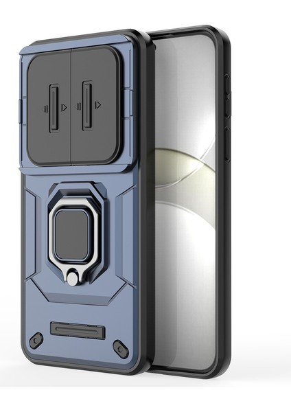 Huawei Mate 70 Kılıf Pc+Tpu Kickstand Telefon Koruyucu Lens Kapağı-Mavi (Yurt Dışından) fiyatları