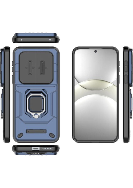 Huawei Mate 70 Kılıf Pc+Tpu Kickstand Telefon Koruyucu Lens Kapağı-Mavi (Yurt Dışından) fırsatları