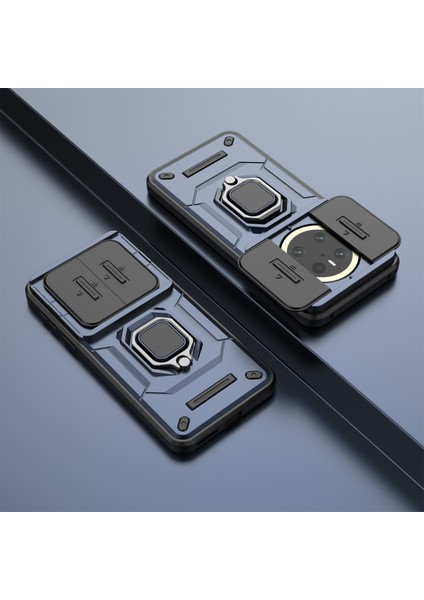 Huawei Mate 70 Kılıf Pc+Tpu Kickstand Telefon Koruyucu Lens Kapağı-Mavi (Yurt Dışından) indirimleri