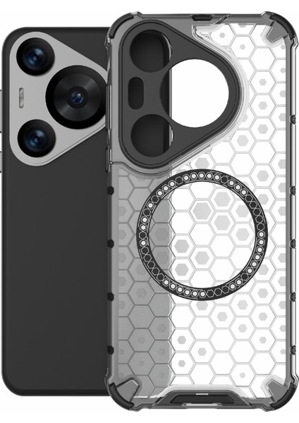 Huawei Pura 70 Pro/70 Pro+Honeycomb Kılıf Ince Tpu+Pc Telefon Kılıfı Magsafe-Transparent ile Uyumlu (Yurt Dışından) fiyatları