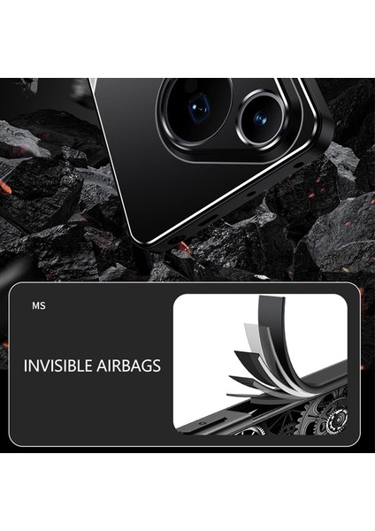 Huawei Pura 70 Kılıf Alüminyum Alaşım + Pc + Tpu Düşmeye Karşı Telefon Kılıfı - Mavi (Yurt Dışından) fiyatları