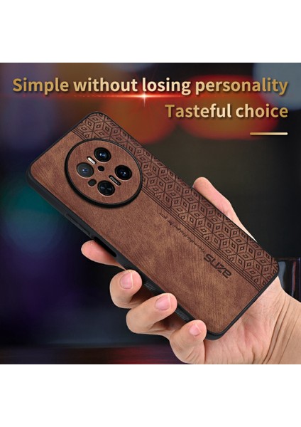 Azns Huawei Mate 70 Kılıf Koruyucu Pu Deri Kaplı Tpu Telefon Kabuğu-Kahverengi (Yurt Dışından) modelleri