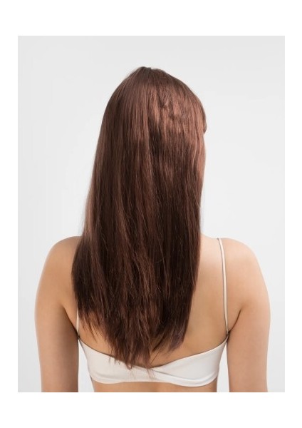 Kahve Renk Uzun Düz Parti Peruğu - Uzun Kahverengi Peruk fırsatları