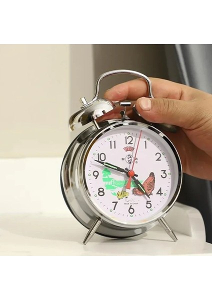 Nostaljik Bakır Görünümlü Kurmalı Metal Çalar Saat, Tavuk Figürlü Anı Saati modelleri