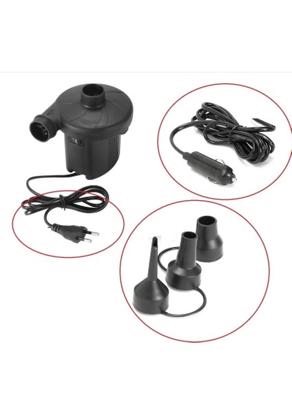 Yatak Şişirme Havuz Şişirme Boşaltma Hava Pompası