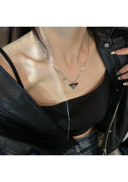 Minimalist Tasarım Kazak Kolye Kadın Haute Couture Giyim Aksesuarları Kolye (Yurt Dışından)