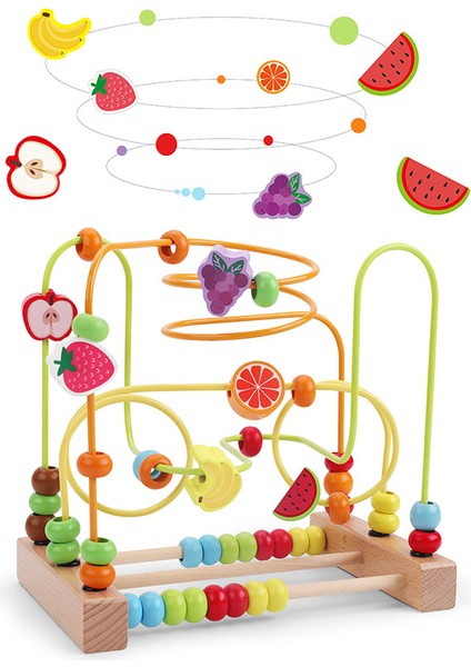 Bebek Ahşap Hız Treni Boncuk Labirent Yürümeye Başlayan Erken Öğrenme Eğitim Bulmaca Çocuk Matematik Oyuncak 1 2 3 Yaşında (Yurt Dışından) fırsatları