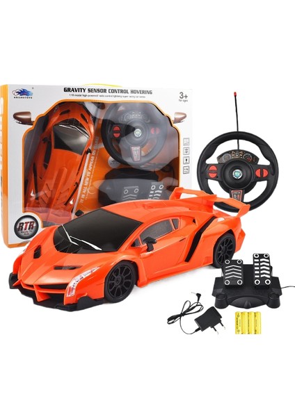 1:16 Simülasyon Çocuk Direksiyon Dört Yönlü Uzaktan Kumandalı Araba Kablosuz Pedal Oyuncak Spor Araba (Yurt Dışından)