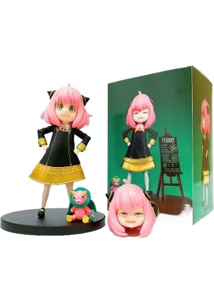 Aniafuji Çift Başlı Heykel Ikincil Anime Modeli Süs (Yurt Dışından)