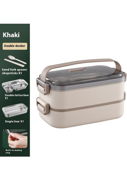 304 Paslanmaz Çelik Öğle Yemeği Kutusu Yalıtımlı Öğle Yemeği Kutusu Isıtılabilir (Yurt Dışından)