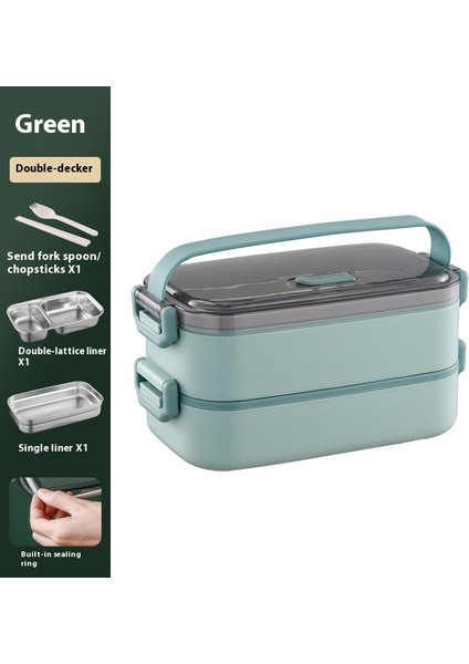 304 Paslanmaz Çelik Öğle Yemeği Kutusu Yalıtımlı Öğle Yemeği Kutusu Isıtılabilir (Yurt Dışından)