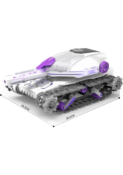 Su Bombası Zırhlı Araba 2.4g Izle Uzaktan Kumanda Dublör Su Bombası Tankı Araba Çok Oyunculu Savaş Oyuncak Araba (Yurt Dışından)