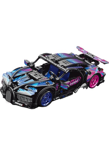 Puzzle Spor Araba Yapı Taşı Oyuncakları Bumerang Araba Monte Edilmiş Model (Yurt Dışından)