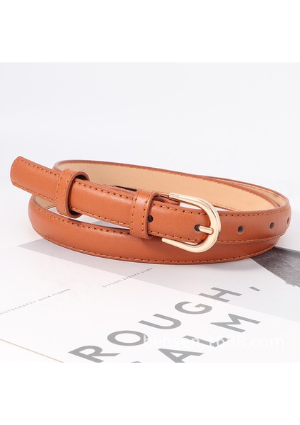 Kemer Kadın Ince Kemer Kadın Elbise Dekorasyonu Küçük Kemer Kadın Ince Çok Yönlü Kore Tarzı Basit Kemer (Yurt Dışından)