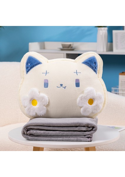 Sevimli Karikatür Yastık Yorgan 2'si 1 Arada Ofis Araba Şekerleme Yastığı (Yurt Dışından)