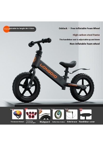 Çocuk Denge Arabası Bebek Yürümeye Başlayan Scooter 2-5 Yaş Pedalsız Bisiklet Oyuncak Scooter (Yurt Dışından)
