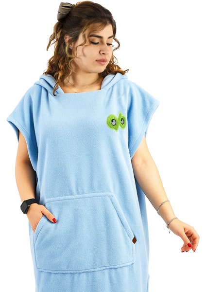 Harika Peluş Unisex Welsoft Panço Havlu – Yumuşak, Cepli ve Kapüşonlu Tasarım fırsatları