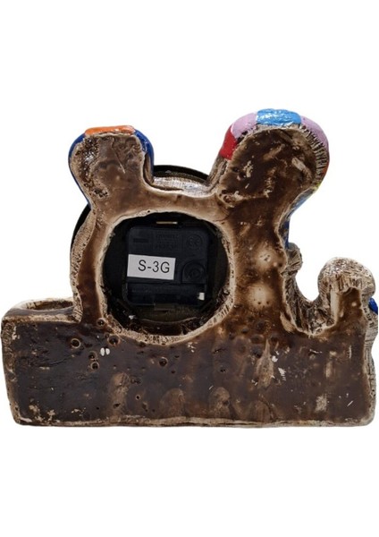 Renkli Peribacası Tasarımlı Masa Saati ve Kalemlik Seti fiyatları