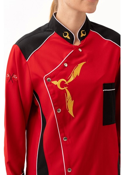 Crenata Şef Aşçı Ceketi - Şık ve Dayanıklı, Nefes Alabilir, Profesyonel Mutfak Kullanımı Için indirimleri