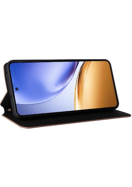 Realme 14 5g Cüzdan Manyetik Kapatma Kart Yuvaları Tutucu Pu 3D Için Kılıf (Yurt Dışından) modelleri