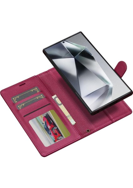 Samsung Galaxy S24 Için Flip Case Ultra Kickstand Pu Deri Cüzdan Kılıf 2 (Yurt Dışından) modelleri