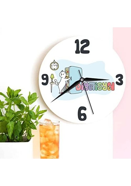 Ahşap Duvar Saati, Diyetisyenlere Özel, Şık ve Modern Tasarım fiyatları