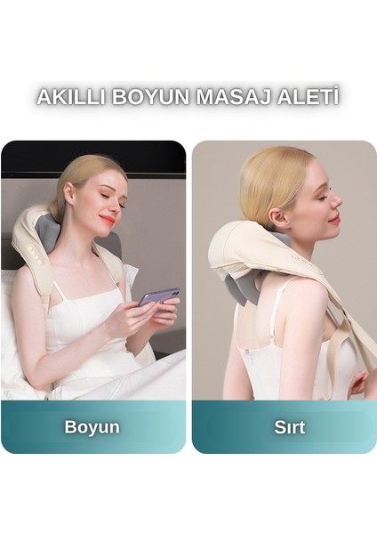 Şarjlı Ovmalı Isıtmalı Boyun Masaj Aleti TP-1025