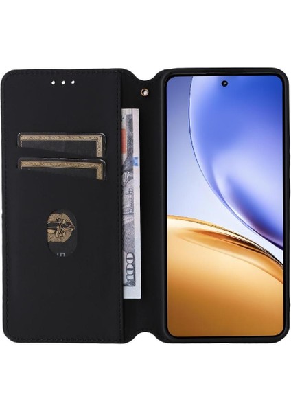 Realme 14 5g Cüzdan Manyetik Kapatma Kart Yuvaları Tutucu Pu 3D Için Kılıf (Yurt Dışından) fırsatları