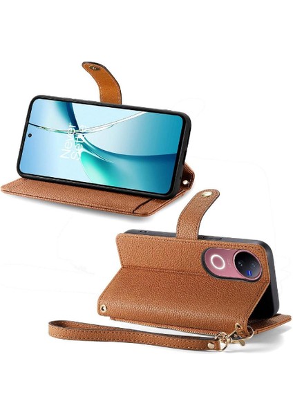 Vivo V50 5g Kordon Fermuar Deri Kılıf Aşk Cüzdan Için Kılıf (Yurt Dışından) modelleri