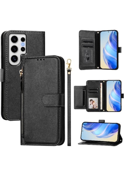 Samsung Galaxy S24 Için Flip Case Ultra 5g Kart Tutucu Pu Deri Manyetik (Yurt Dışından) indirimleri