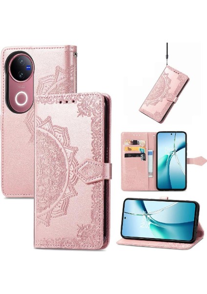 Vivo V50 5g Için Flip Case Kapak Darbeye Deri Kılıf Basit (Yurt Dışından)