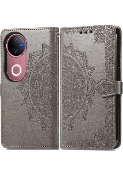Vivo V50 5g Için Flip Case Kapak Darbeye Deri Kılıf Basit (Yurt Dışından)