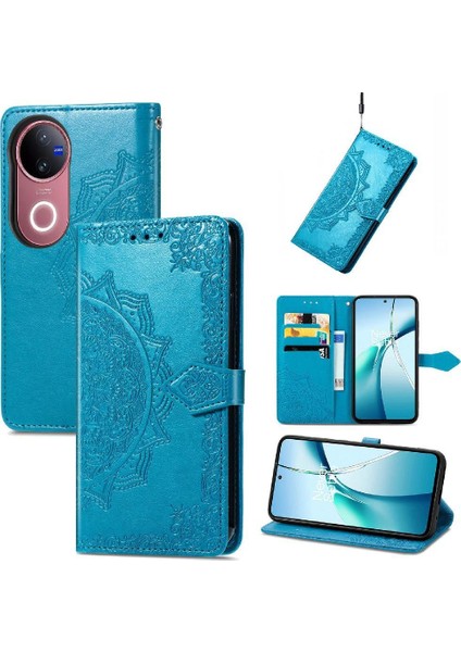 Vivo V50 5g Için Flip Case Kapak Darbeye Deri Kılıf Basit (Yurt Dışından)