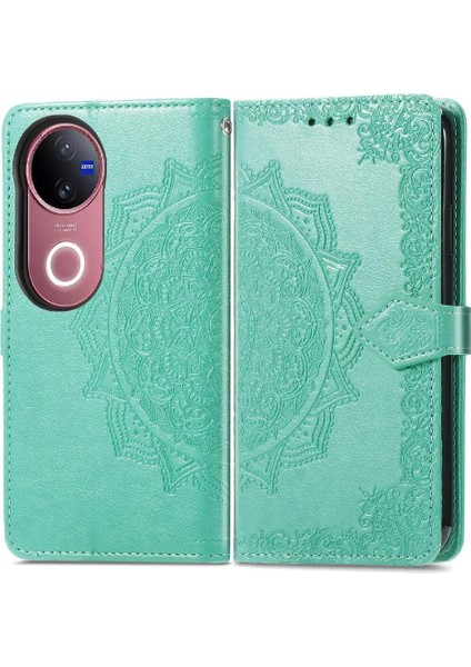 Vivo V50 5g Için Flip Case Kapak Darbeye Deri Kılıf Basit (Yurt Dışından)