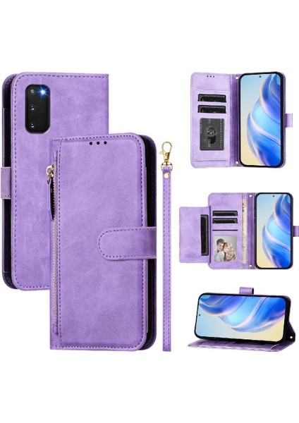 Samsung Galaxy S20 Fe 4g Için Flip Case/5g Pu Deri Manyetik Fermuar (Yurt Dışından)