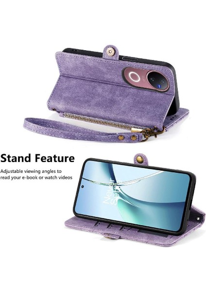 Vivo V50 Için Flip Case Cüzdan Kapak Kapak Darbeye Deri Kılıf Basit (Yurt Dışından) fırsatları