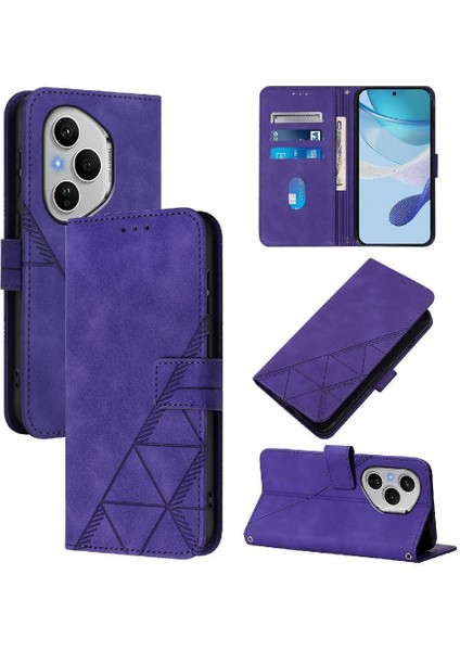 Onur Için Kılıf 400 Pro 5g Flip Folio Kitap Koruyucu Pu Deri Cüzdan (Yurt Dışından)