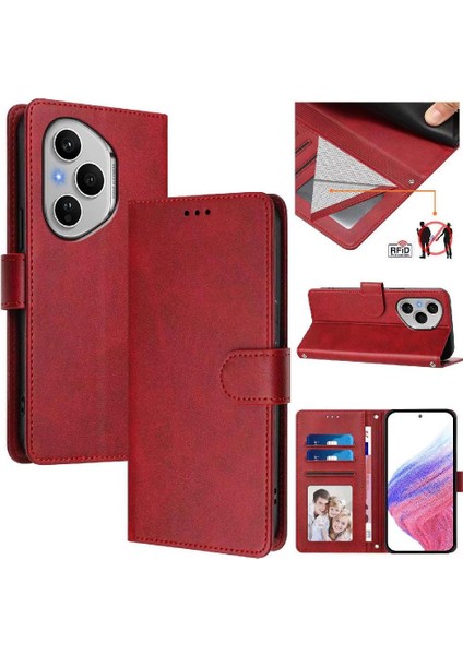 Onur Için Klasik Tarzı Flip Case 400 Pro 5g Darbeye Rfıd Engelleme Durumda (Yurt Dışından)