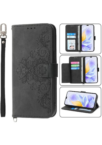 Onur Için Flip Case 400 Darbeye Bileklik Kabartmalı Çoklu Kredi Kartı (Yurt Dışından)
