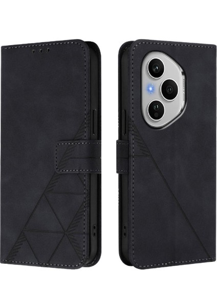 Onur Için Kılıf 400 Pro 5g Flip Folio Kitap Koruyucu Pu Deri Cüzdan (Yurt Dışından)