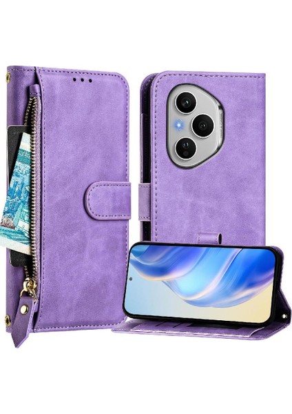 Onur Için Flip Case 400 Pro 5g Kart Tutucu Pu Deri Manyetik Fermuar (Yurt Dışından) fırsatları