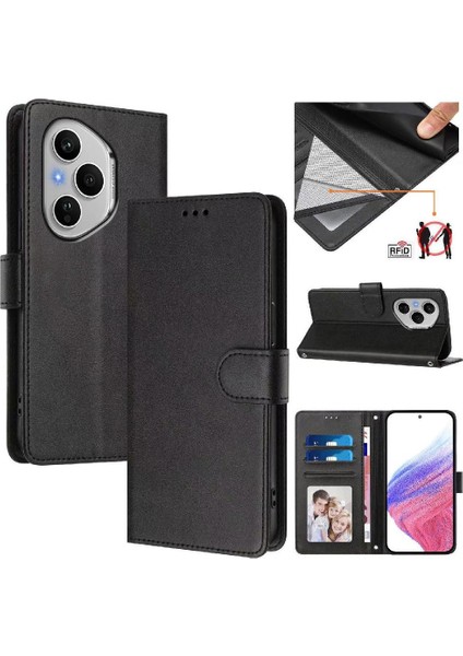 Onur Için Klasik Tarzı Flip Case 400 Pro 5g Darbeye Rfıd Engelleme Durumda (Yurt Dışından)