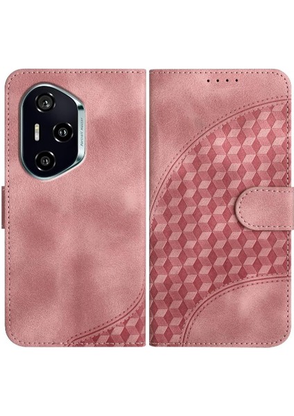 Onur Için Flip Case 400 Manyetik Kart Tutucu Geometrik Desen Flip Pu (Yurt Dışından)