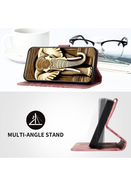 Onur Için Flip Case 400 Manyetik Kart Tutucu Geometrik Desen Flip Pu (Yurt Dışından) modelleri